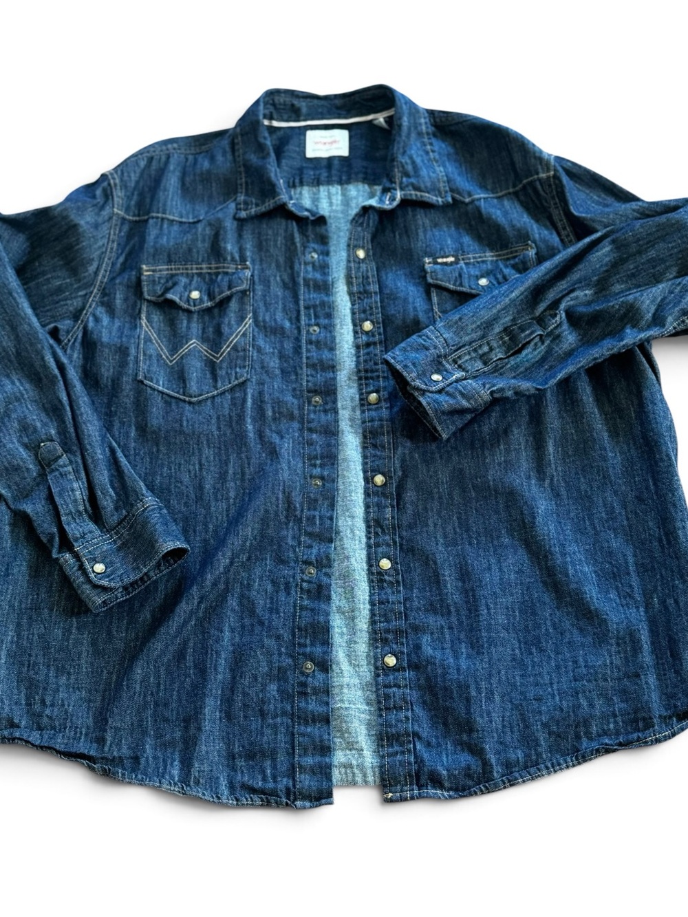 Wrangler dark denim shirt or Jacket XXL - Picture 2 of 12